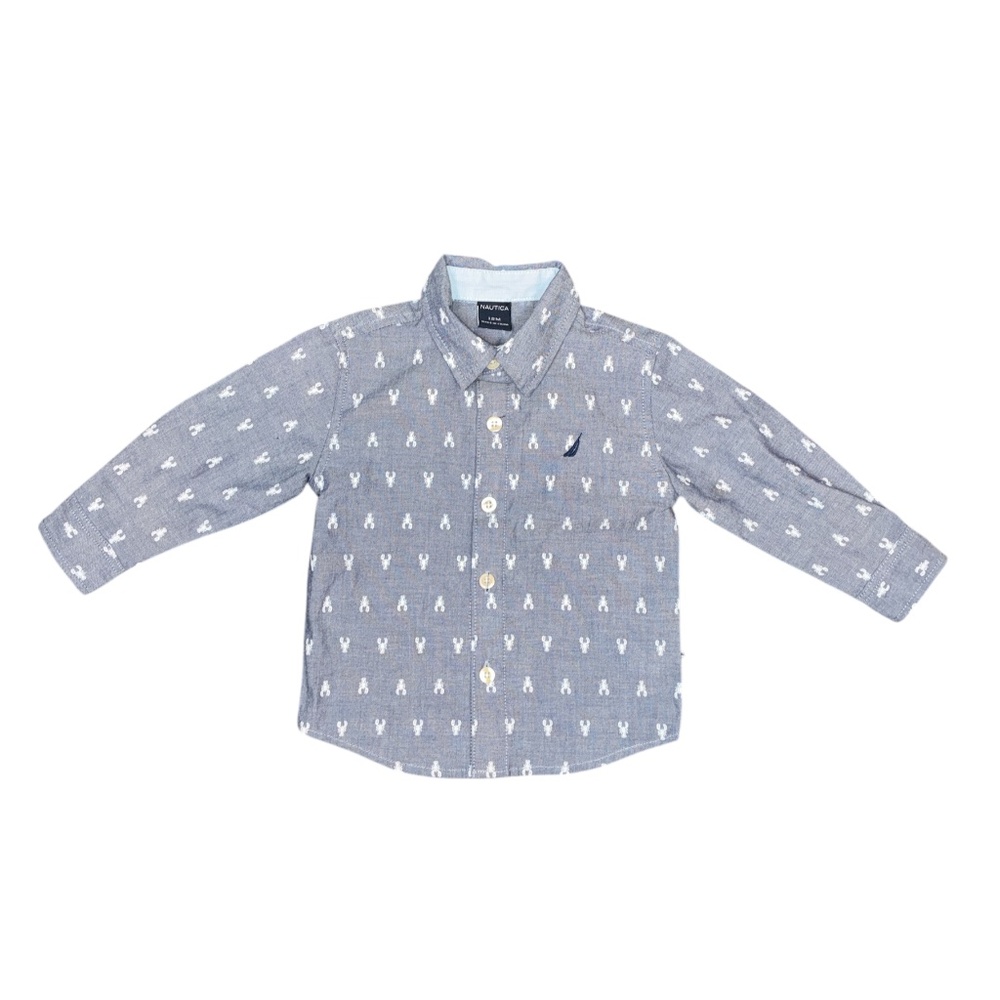 Nautica Button Down Shirt Size 12 months